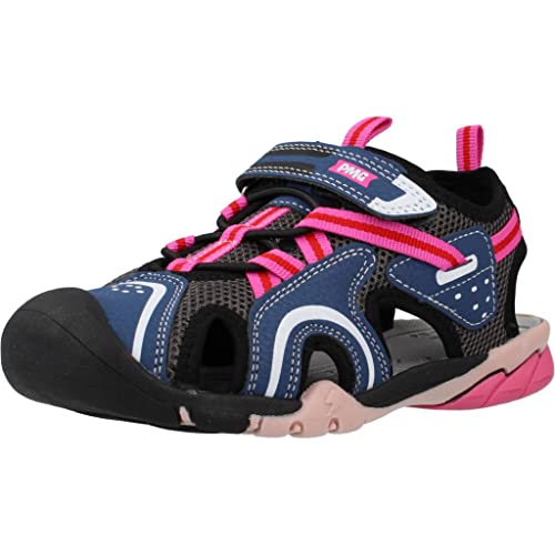 Primigi Damen B&g Aquasprint Sand Sandale, Navy Grau Fuchsia, 34 EU von PRIMIGI