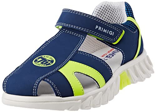 Primigi Herren Play Gear Sand Sandale, Blau Neongelb, 34 EU von PRIMIGI