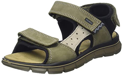 Primigi Herren Tevez Durchgängies Plateau Sandalen, Verde Militare-Nero, 35 EU von PRIMIGI