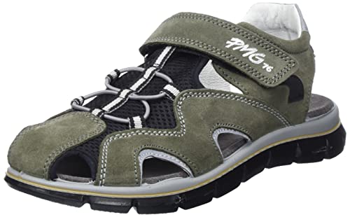 Primigi Herren Tevez Durchgängies Plateau Sandalen, Verde Militare-Nero, 36 EU von PRIMIGI