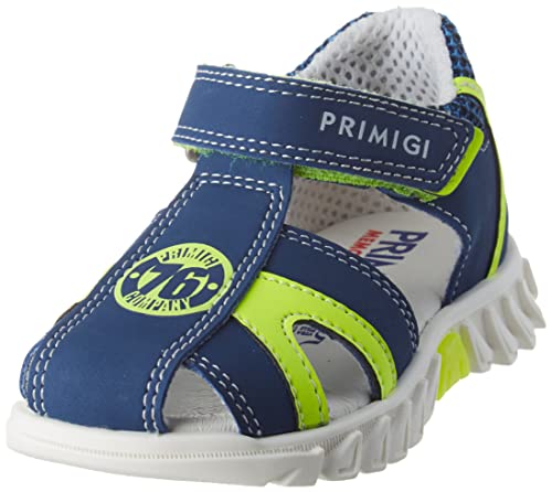 Primigi Play Gear Sand Sandale, Blau Neongelb, 24 EU von PRIMIGI