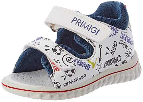 PRIMIGI Sixus Sandale, Weiß Multicolor Navy, 25 EU von PRIMIGI