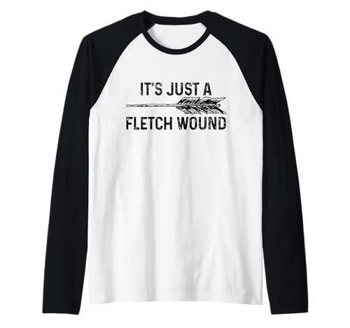 Herren Bowhunting It's Just A Fletch Wound Bowhunter Bogenschützen-Geschenk Raglan Herren Bowhunting It's Just A Fletch Wound Bowhunter Bogenschützen-Geschenk Raglan von Primitive Bowhunting Apparel Co.