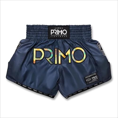 Primo Muay Thai Shorts - Hologram Series - Valor Grey - Donkergrijs von Primo Fightwear