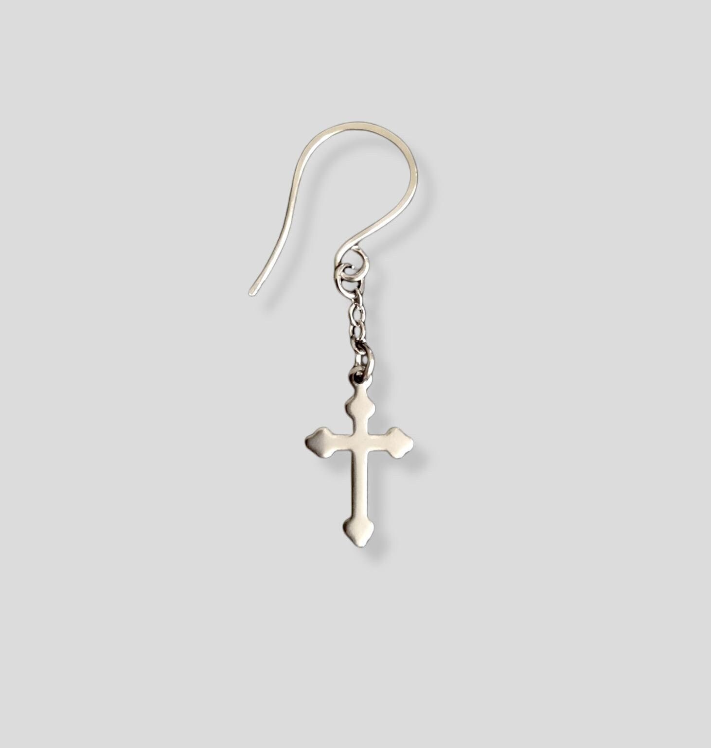 Kreuzohrringe, Grunge-Ohrringe, Gothic-Ohrringe, Dunkle Ohrringe, Edelstahl-Ohrringe, Damenohrringe, Herren-Ohrringe Kreuzohrringe, Grunge-Ohrringe, Gothic-Ohrringe, Dunkle Ohrringe, Edelstahl-Ohrringe, Damenohrringe, Herren-Ohrringe von PrimordialBlack