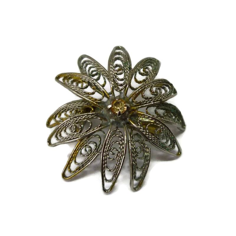 Filigrane Blumen Brosche von PrimroseFeather