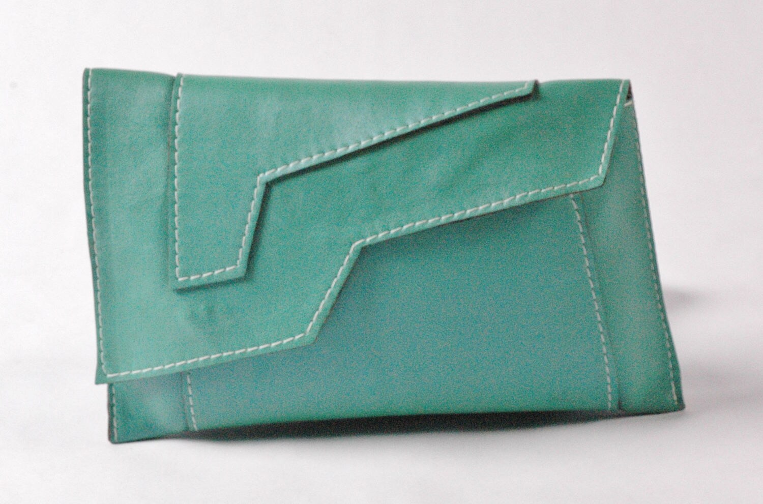 Allure/Grüne Leder Clutch Allure/Grüne Leder Clutch von PrimroseHandbags