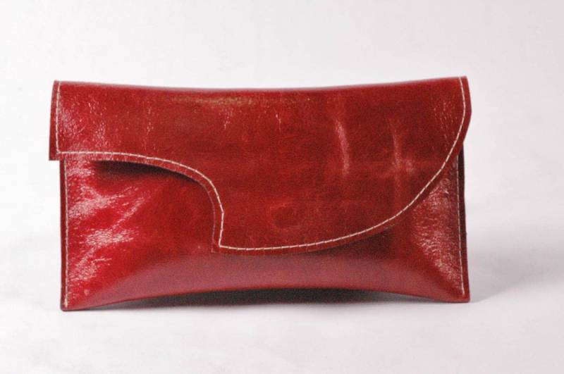 Arco/Rote Clutch-Handtasche von PrimroseHandbags