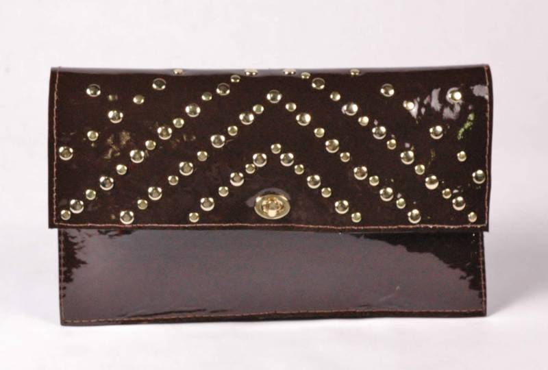 Aster/Braune Lederclutch Aster/Braune Lederclutch von PrimroseHandbags