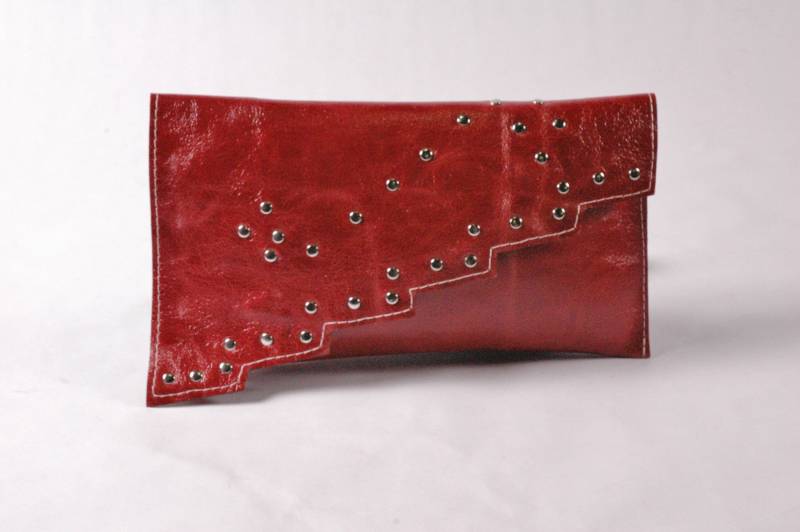 Crescendo/Rote Clutch Handtasche von PrimroseHandbags