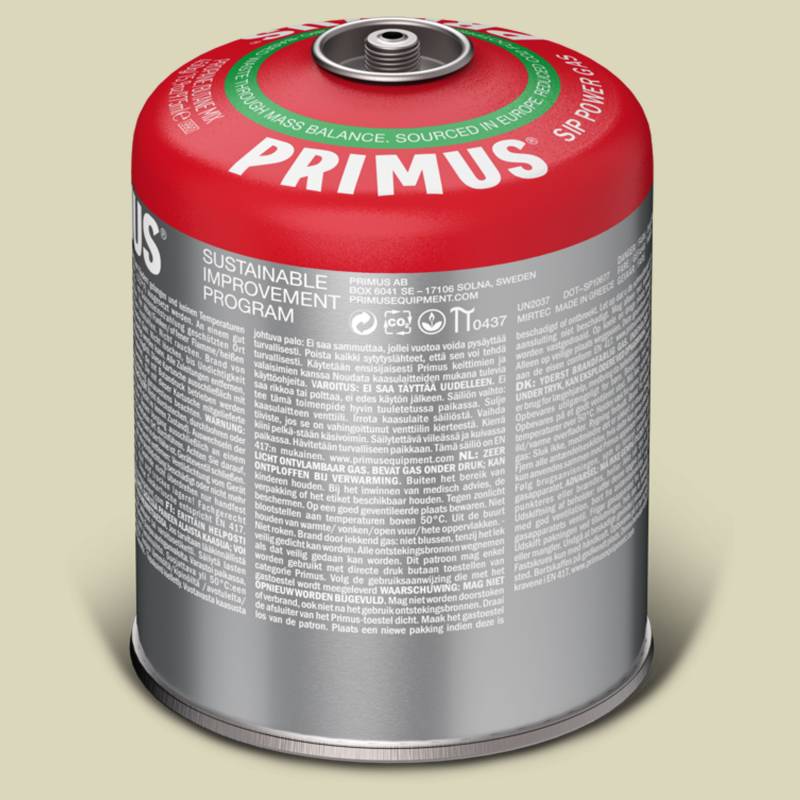 SIP Power Gas 450g L1 Gaskartusche mit Sicherheitsventil von Primus
