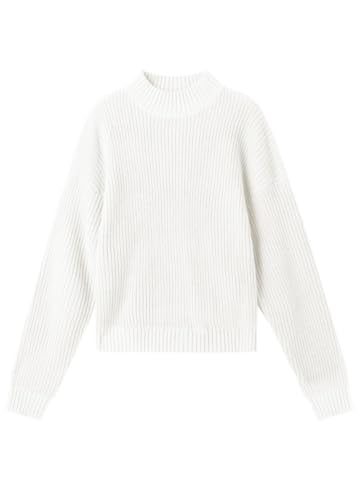 PrinStory Damen Pullover Langarm Strickpullover Rollkragenpullover Elegant Stricken Pulli Gerippt Sweater Oberteile (Beige, XXL) von PrinStory