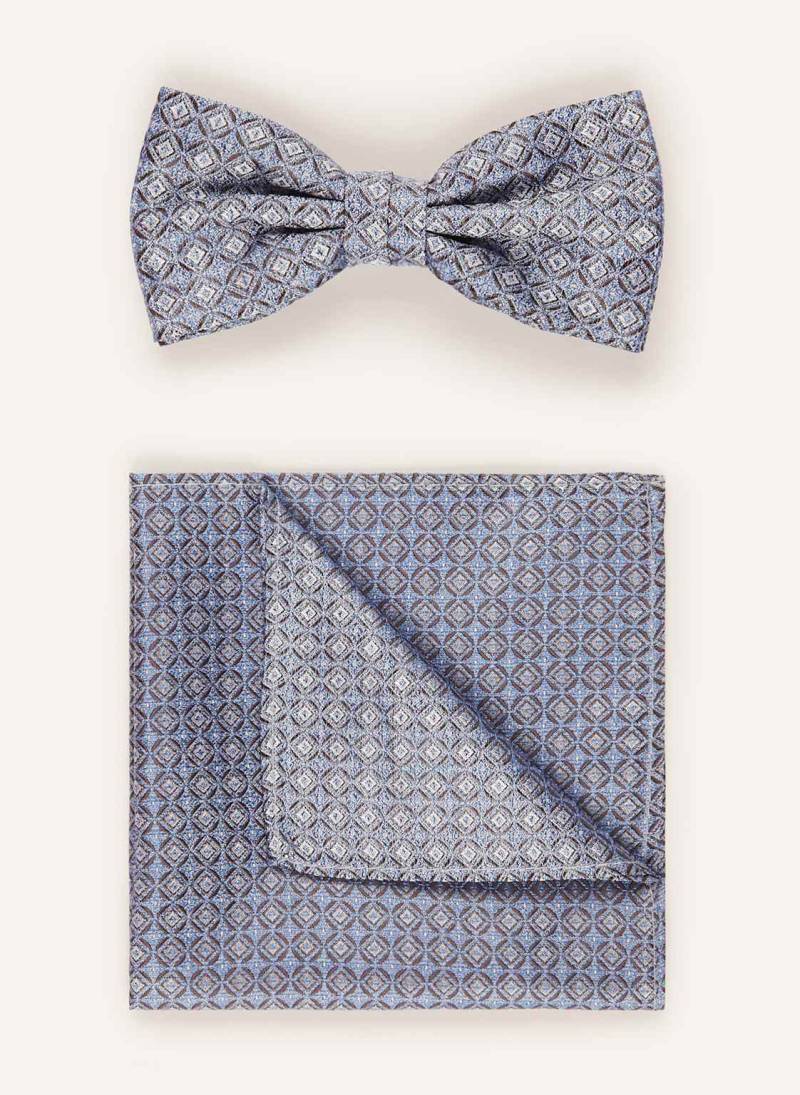 Prince Bowtie Set: Fliege Und Einstecktuch blau von Prince BOWTIE