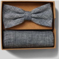Prince Bowtie Fliege mit Einstecktuch im Set in Marine, Größe 1 von Prince Bowtie