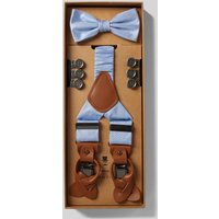 Prince Bowtie Fliege mit Hosenträgern im Set in Bleu, Größe 1 von Prince Bowtie