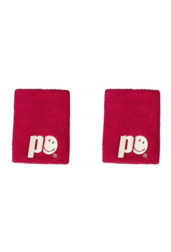 Prince Stirnband x Smiley Schweissband Logo Large pink - 2 Stück von Prince