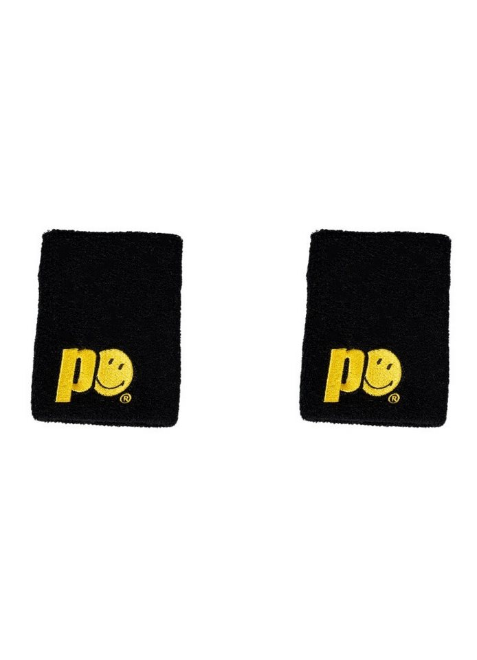 Prince Stirnband x Smiley Schweissband Logo Large schwarz - 2 Stück von Prince