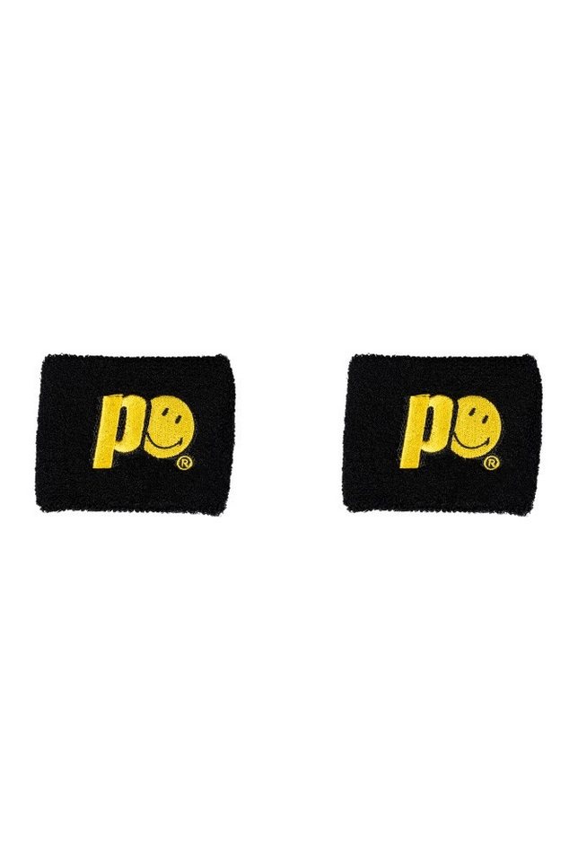 Prince Stirnband x Smiley Schweissband Logo Small schwarz - 2 Stück von Prince