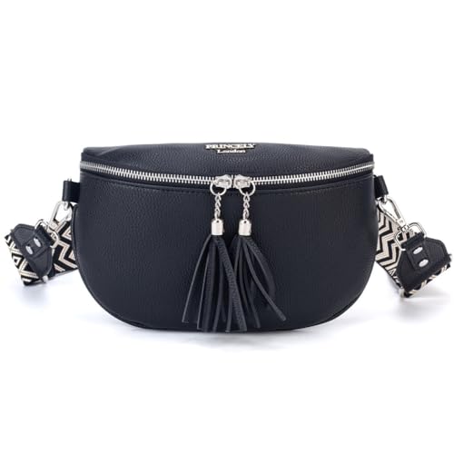 Crossbody Tasche Diana Schwarz von Princely London