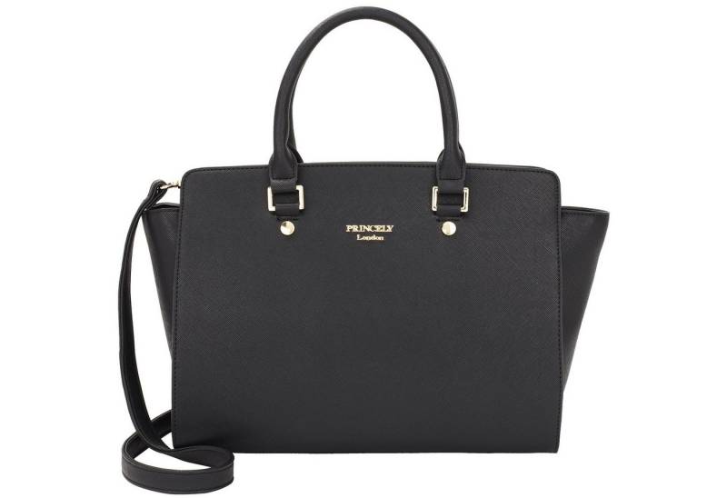 Princely London Handtasche Katy - elegante Schultertasche mit Reißverschluss von Princely London