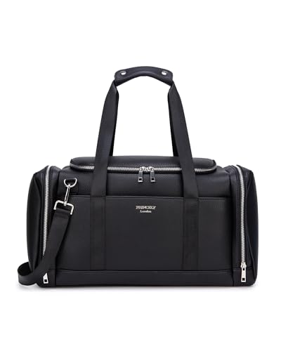Princely London Reisetasche/Sporttasche New York - Stylischer Weekender Damen - Geräumige Duffle Bag mit Reißverschluss & Innenfächern - Schwarz von Princely London