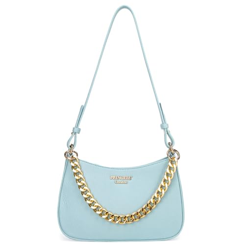 Princely London Schultertasche Jackie Alice Aqua – Stilvolle Umhängetasche in Aqua für Damen, Hochwertige Vegane Ledertasche, Elegant & Modern für Alltag & Ausgehen - Limited Edition Princely London Schultertasche Jackie Alice Aqua – Stilvolle Umhängetasche in Aqua für Damen, Hochwertige Vegane Ledertasche, Elegant & Modern für Alltag & Ausgehen - Limited Edition von Princely London