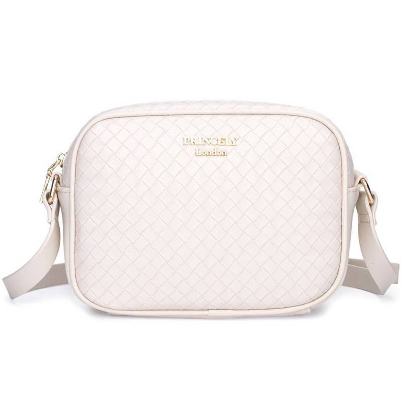 Princely London Schultertasche Maya – Kompakte Damen-Umhängetasche in eleganter Flechtoptik von Princely London