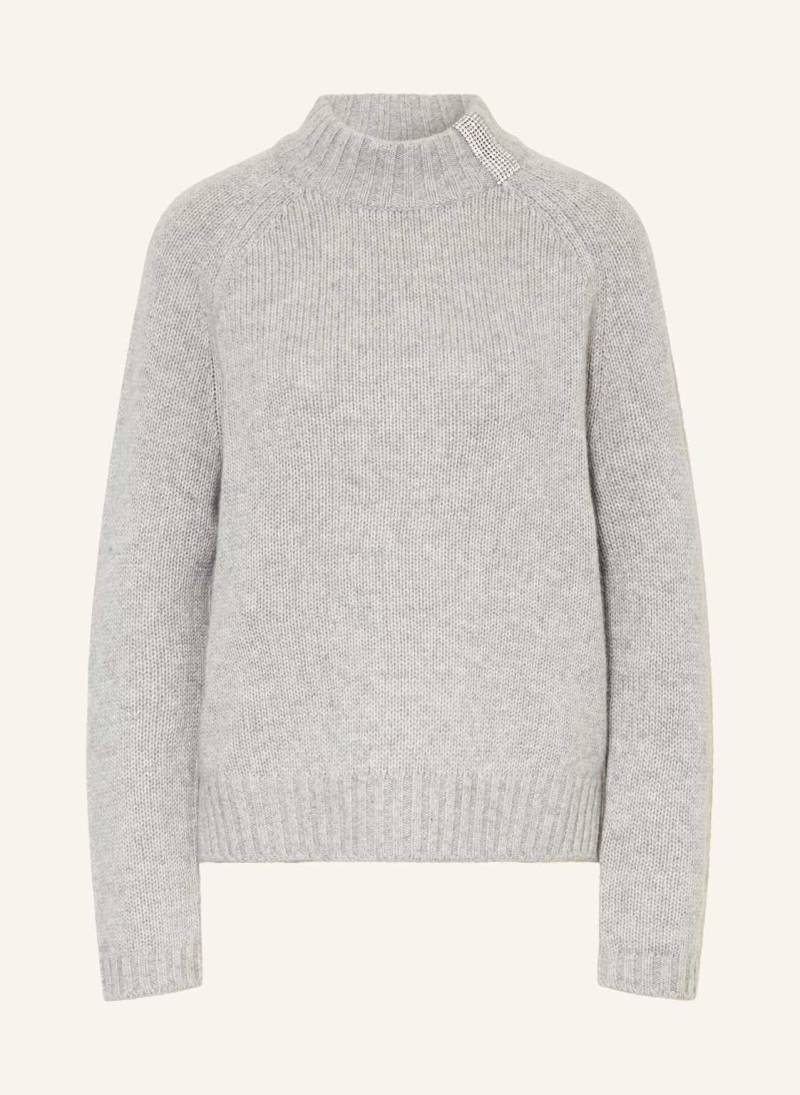 Princess Goes Hollywood Pullover Mit Cashmere Und Schmucksteinen grau von Princess GOES HOLLYWOOD