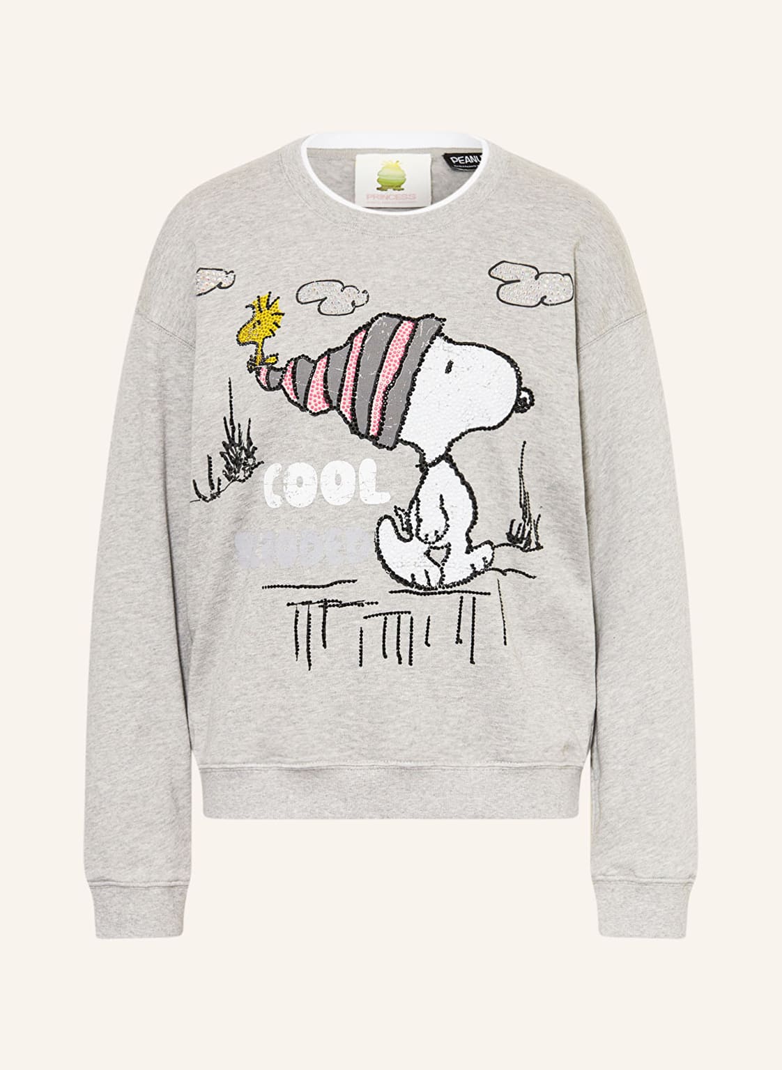 Princess Goes Hollywood Sweatshirt Mit Schmucksteinen grau von Princess GOES HOLLYWOOD