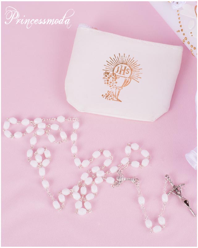 (OL5) IHR Rosenkranz mit ovalen, geschliffenen Perlen! von Princess Moda