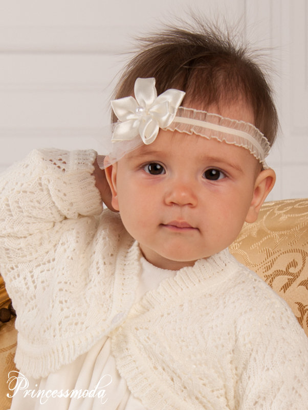 (ST-51) Zierliches Stirnband in Champagner! von Princess Moda