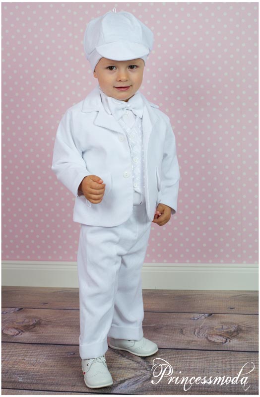 ADAM - Sehr eleganter Taufanzug aus weichem Cord von Princess Moda