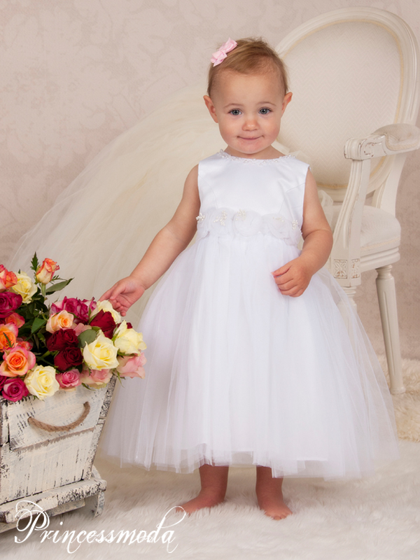 ALINA - Himmlisches Festkleid in Weiß von Princess Moda