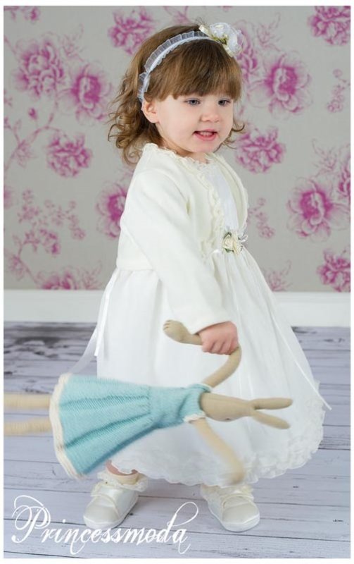 Amelie - Babyfestkleid inkl. Jacke und Hut von Princess Moda