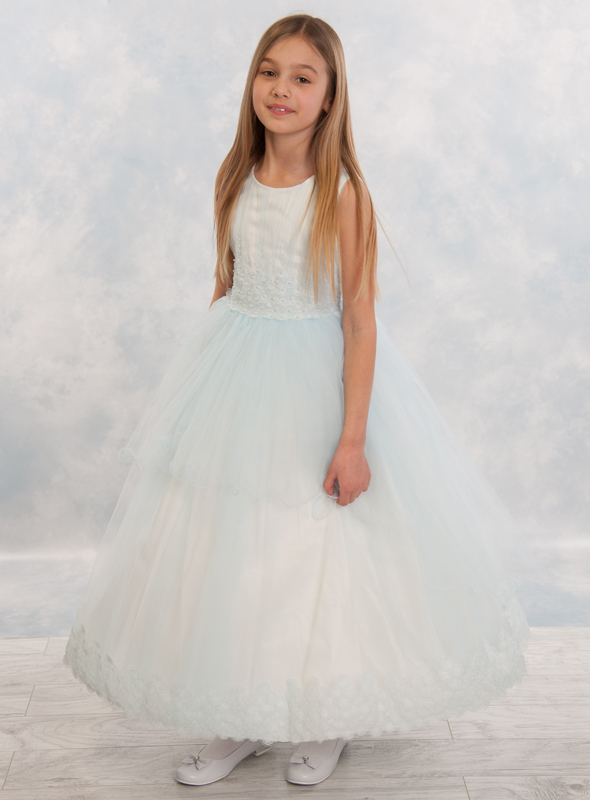 Babyblaues Festkleid von Princess Moda
