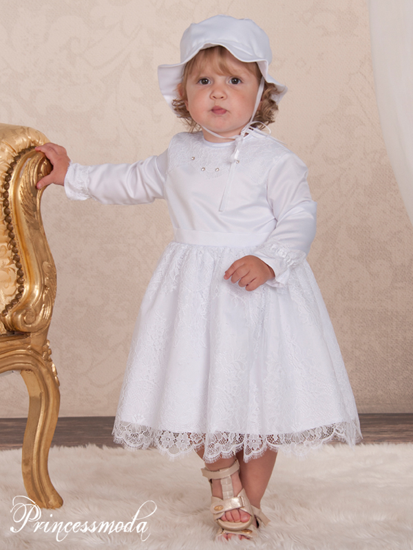 Camilla - Einzigartiges Festkleid in Weiß aus edler Spitze! von Princess Moda