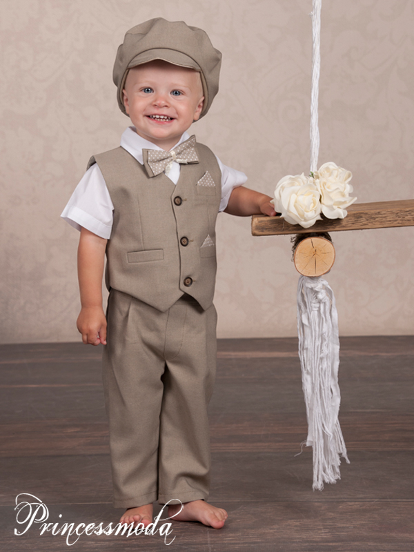 DAVID - Sommerlicher Festanzug - Taufanzug von Princess Moda