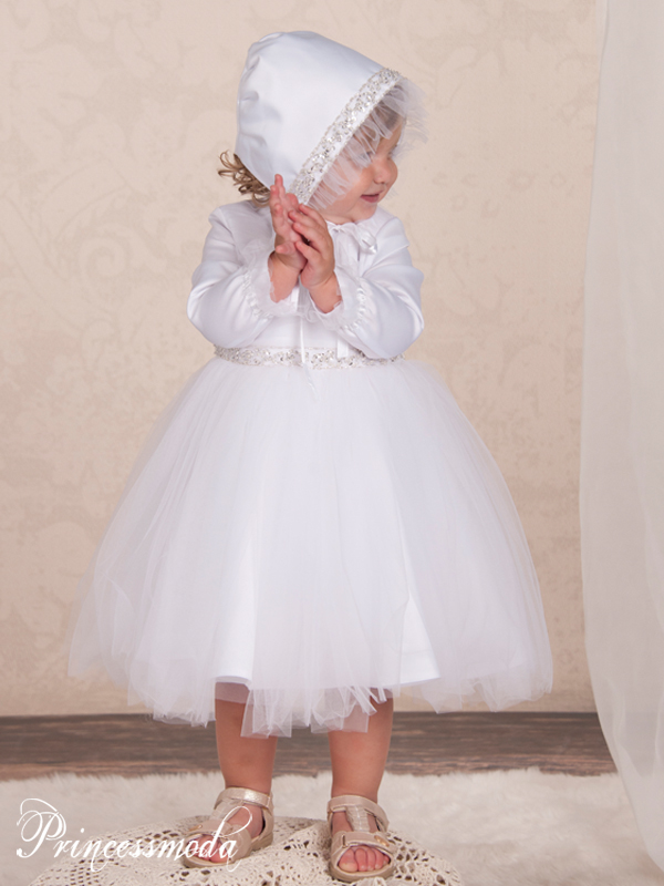 ELI - Märchenhaftes Taufkleid inkl. Häubchen! von Princess Moda