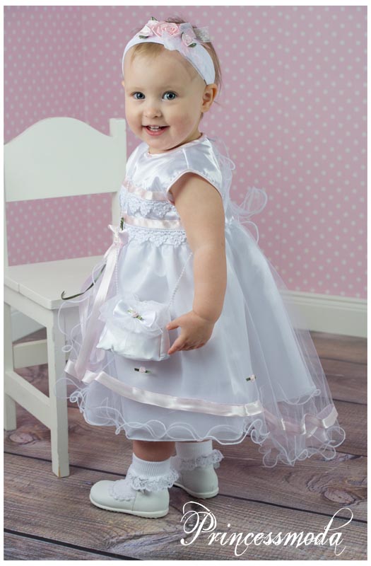 ELLA - Elegantes Taufkleid für den Sommer von Princess Moda