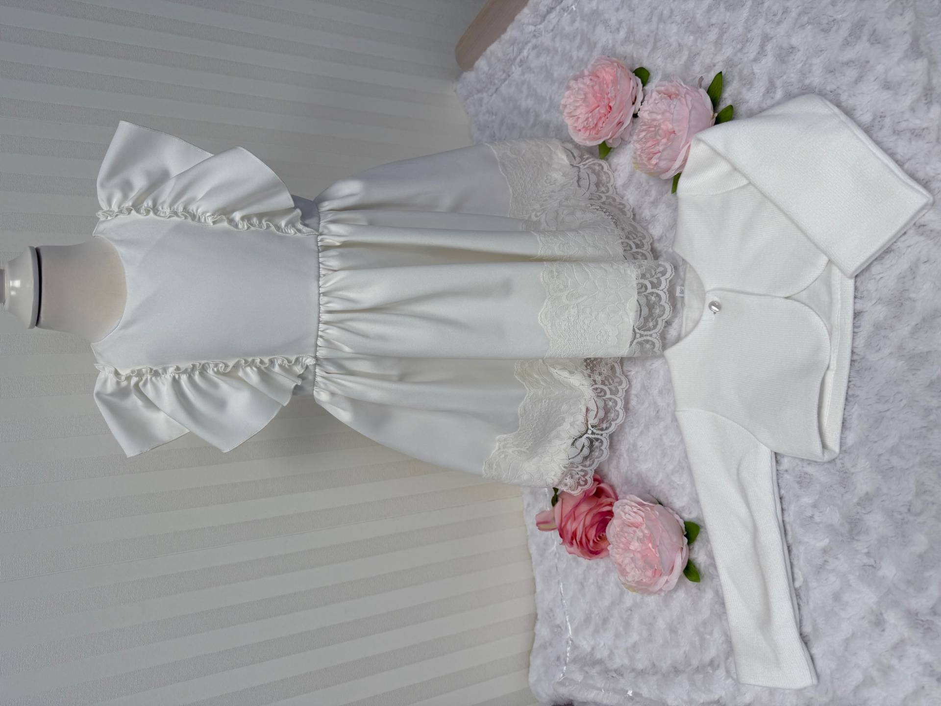 Edles Sommer Festkleid mit Jacke Gr. 86 von Princess Moda