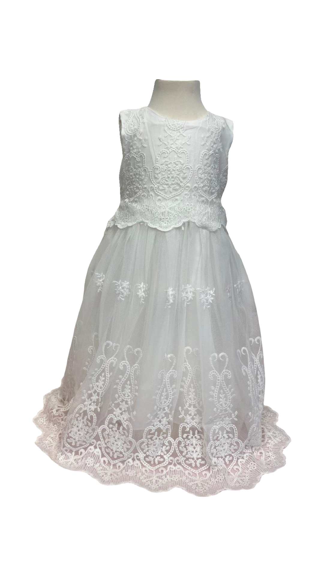 Elegantes Taufkleid aus Spitze Gr. 80/86 von Princess Moda