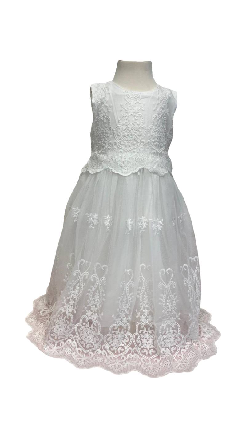 Elegantes Taufkleid aus Spitze Gr. 80/86 von Princess Moda