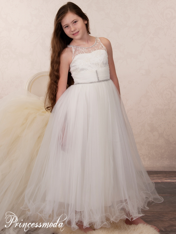 FRANKA - Langes Abendkleid inkl. Stola in Champagner von Princess Moda