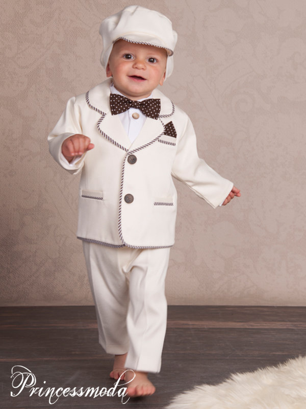 HARRY - Fantastischer Festanzug - Taufanzug in Creme von Princess Moda