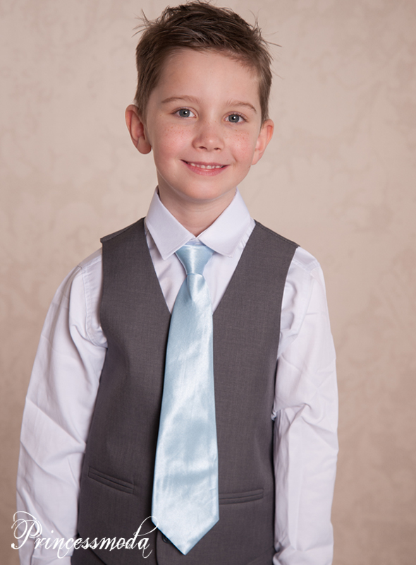 Hellblaue Kinder Krawatte von Princess Moda