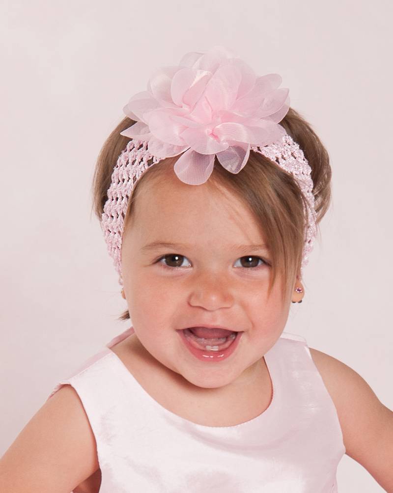 Imposantes Stirnband in Rosa von Princess Moda