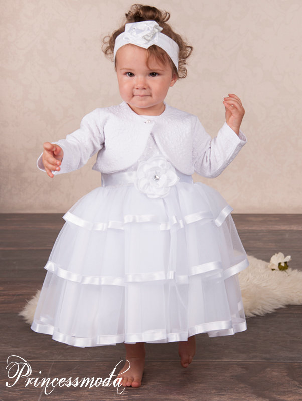 Jasmin - Taufkleid mit Bolero von Princess Moda