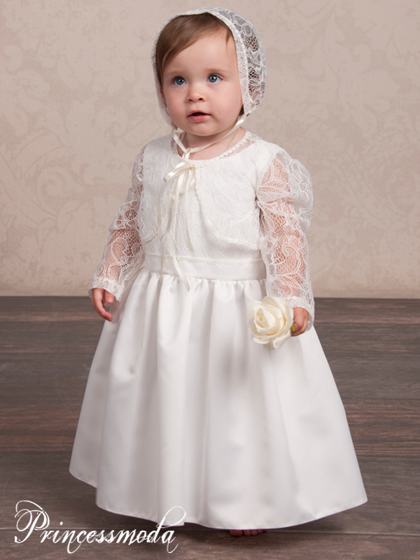 Juliana - Romantisches Festkleid mit Jacke und Häubchen von Princess Moda