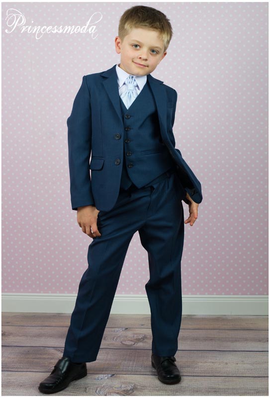Justin - Dunkelblauer Festanzug mit weißem Hemd! von Princess Moda