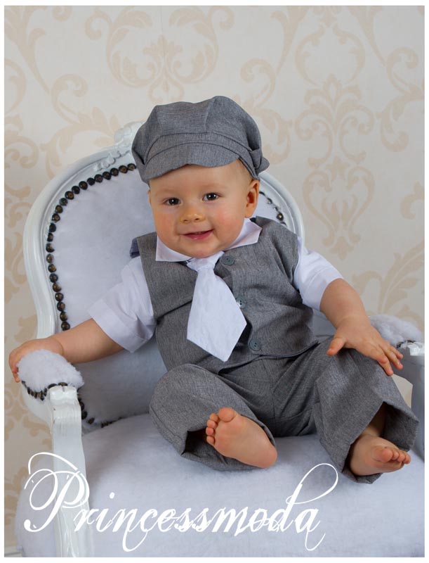 LENNOX - Edler Sommertaufanzug in Grau von Princess Moda